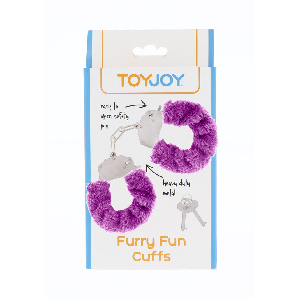 ToyJoy Furry Fun Wrist Cuffs Purple - Image 2