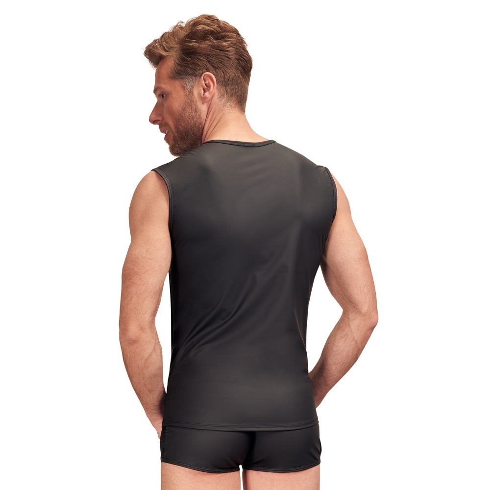 NEK Matte Look Sleeveless Shirt Black - Image 3