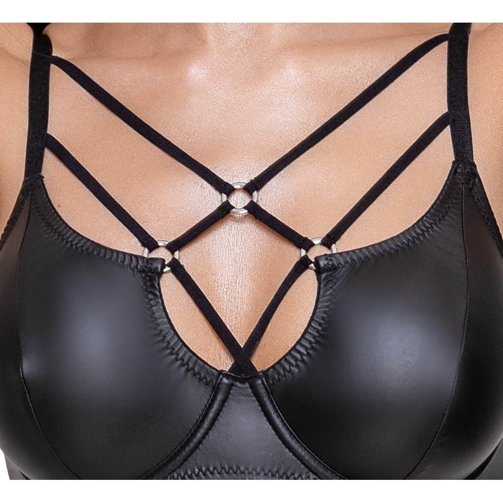 Cottelli Matte Black Bra Set - Image 4