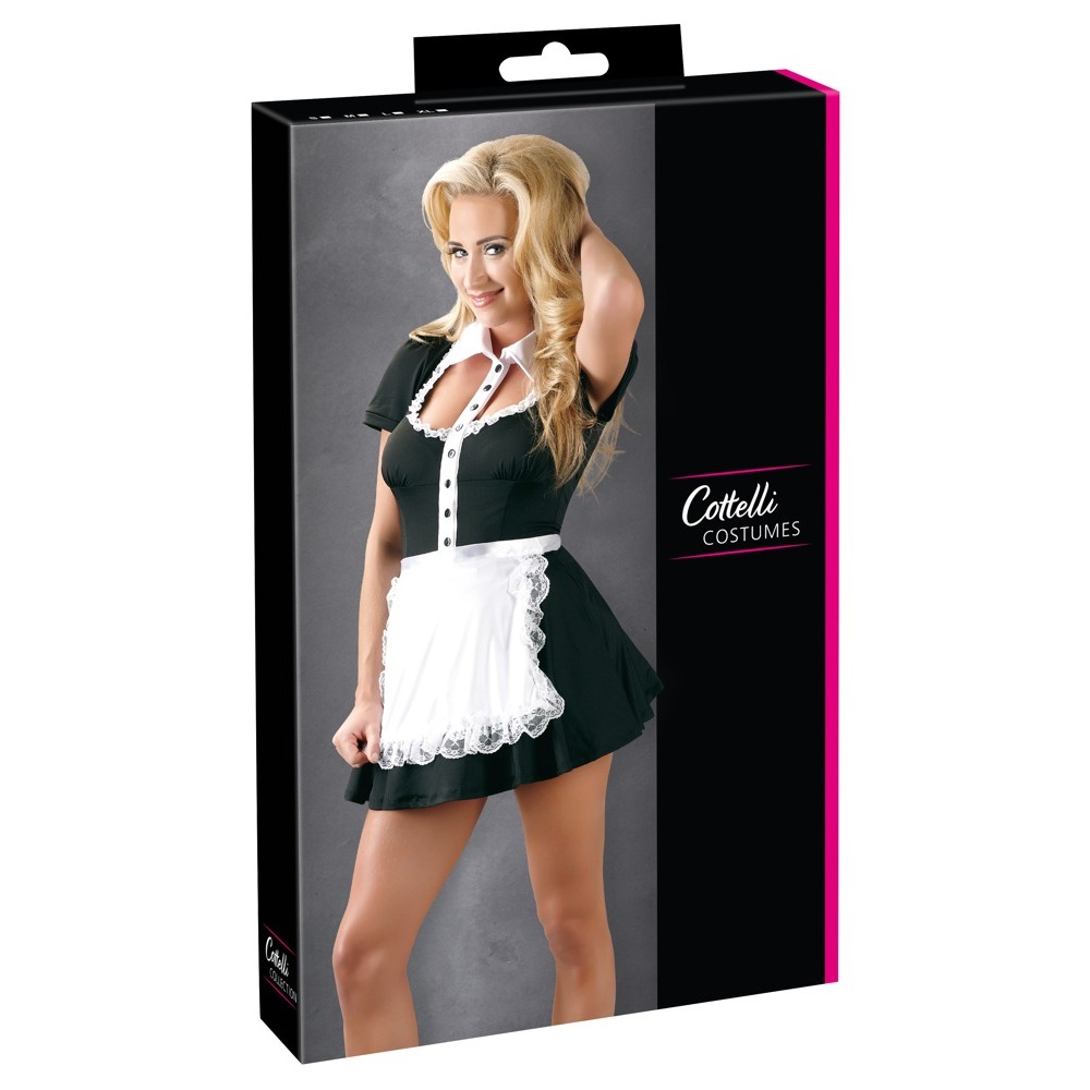 Cottelli Collection Costumes Black Maids Dress - Image 4