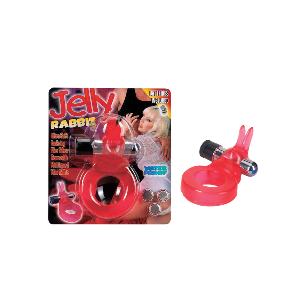 Jelly Rabbit Vibrating Cock Ring - Image 2
