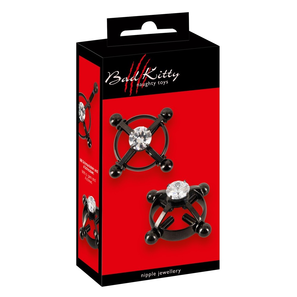 Bad Kitty Shiny Star Nipple Jewelery - Image 4