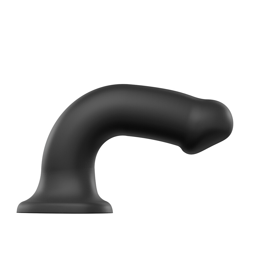 Strap On Me Silicone Dual Density Bendable Dildo Small Black - Image 3