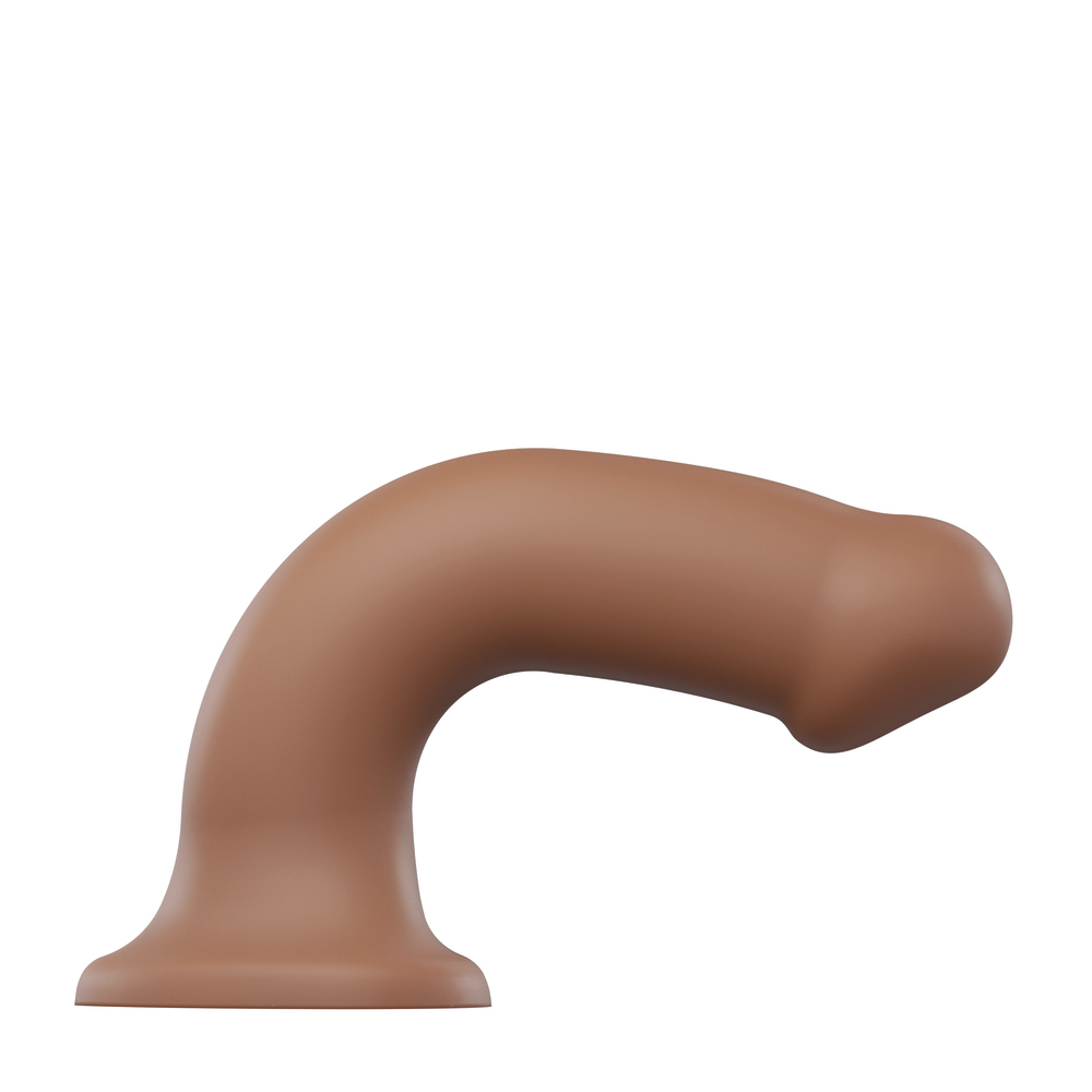 Strap On Me Silicone Dual Density Bendable Dildo Small Caramel - Image 2