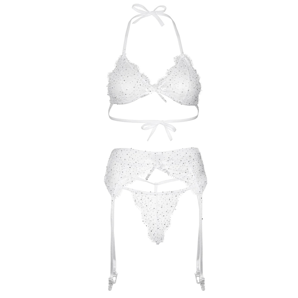 Leg Avenue Bra Top Garterbelt and GString - Image 4