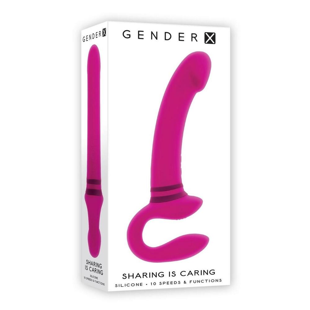 Gender X Sharing Is Caring Rechargeable Silicone Dual Vibrator - Image 4