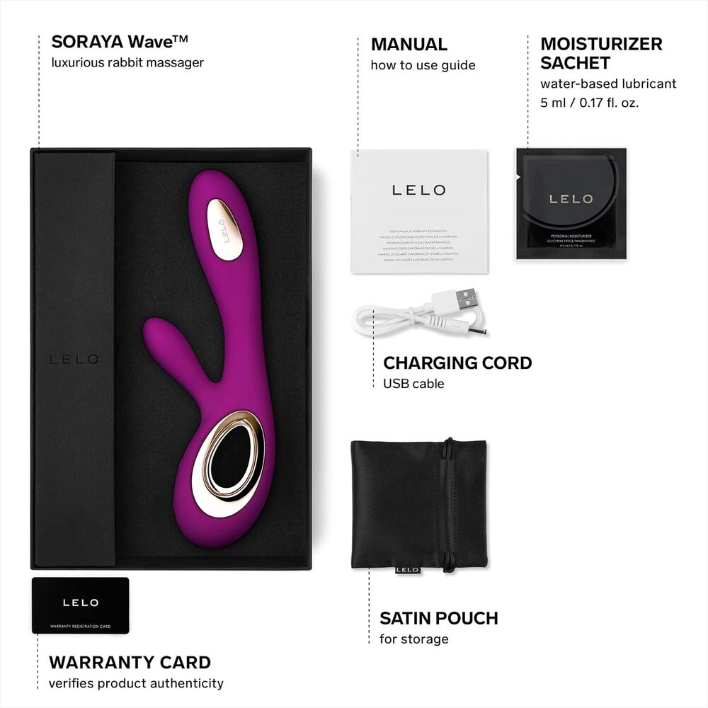 Lelo Soraya Wave Rose Dual Waterproof Rechargeable Vibrator - Image 4