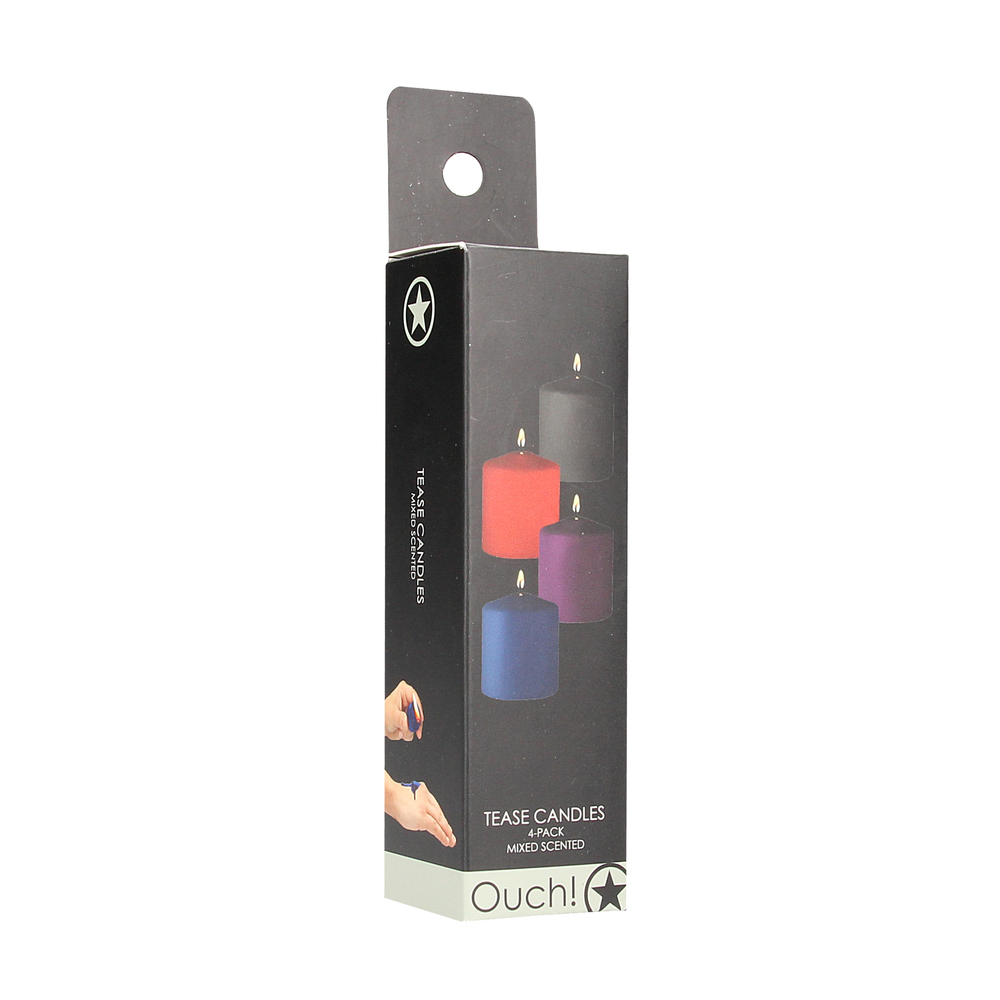 Ouch 4 Pack Of Mixed Scented Tease Candles - Image 4