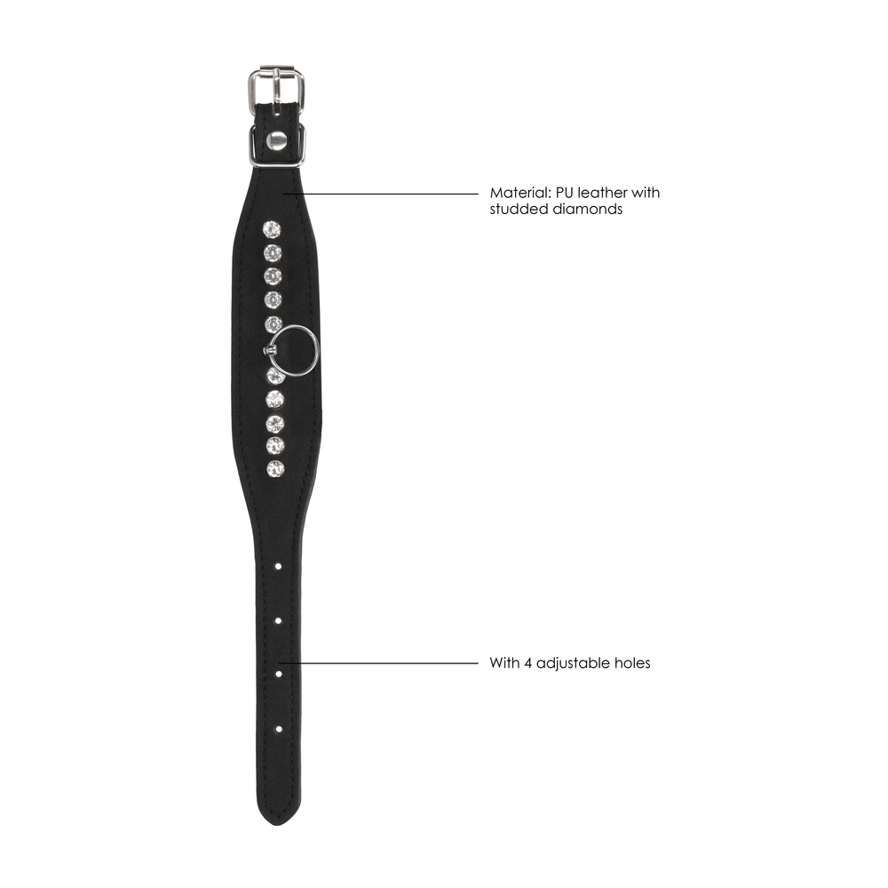 Ouch Diamond Studded Wrist Cuffs - Image 2