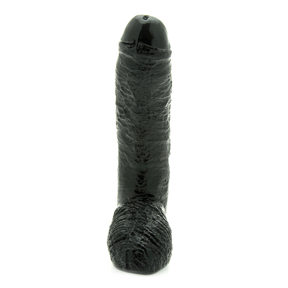 Basix 10 Inch Fat Boy Black Dildo - Image 2