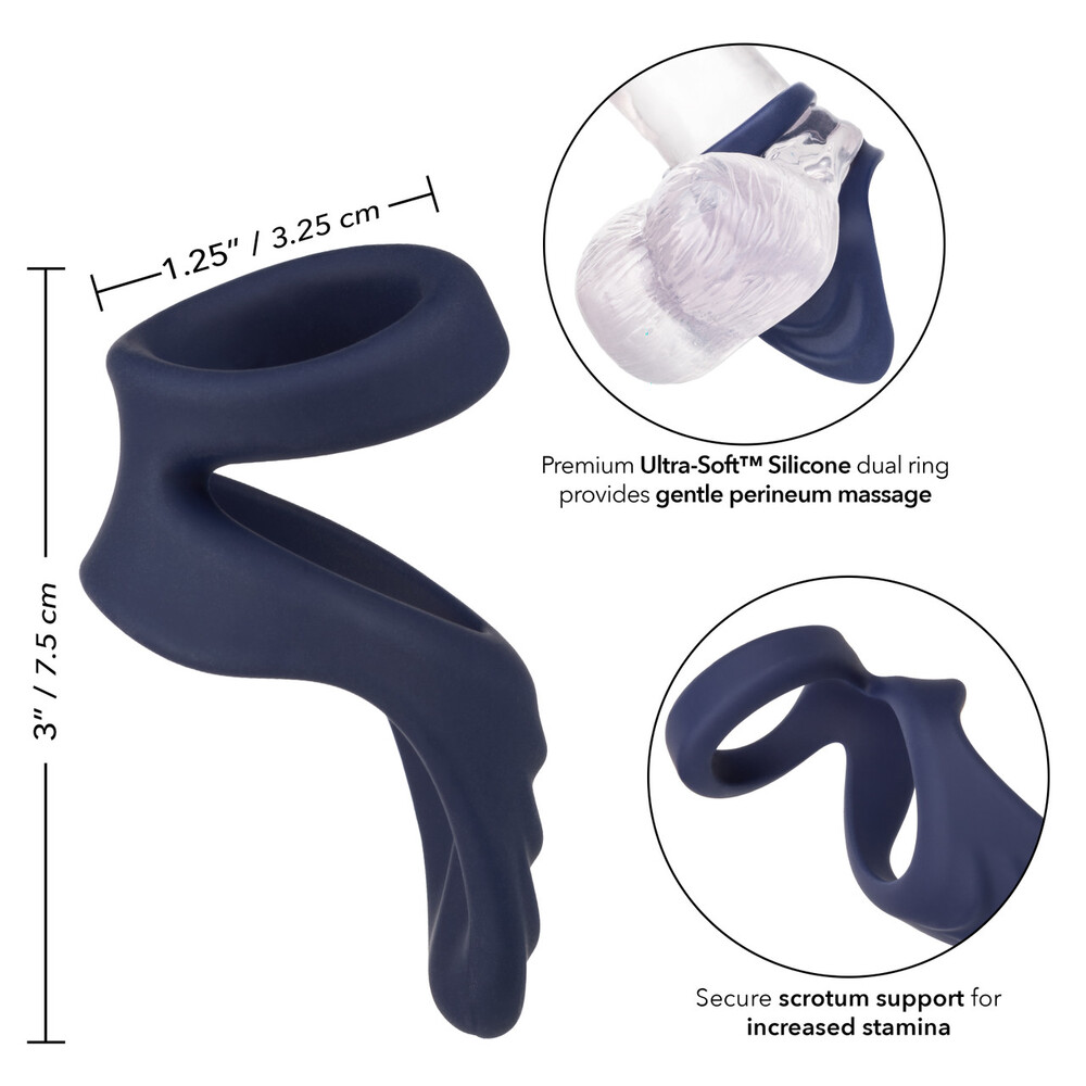 Viceroy Perineum Dual Silicone Cock Ring - Image 3