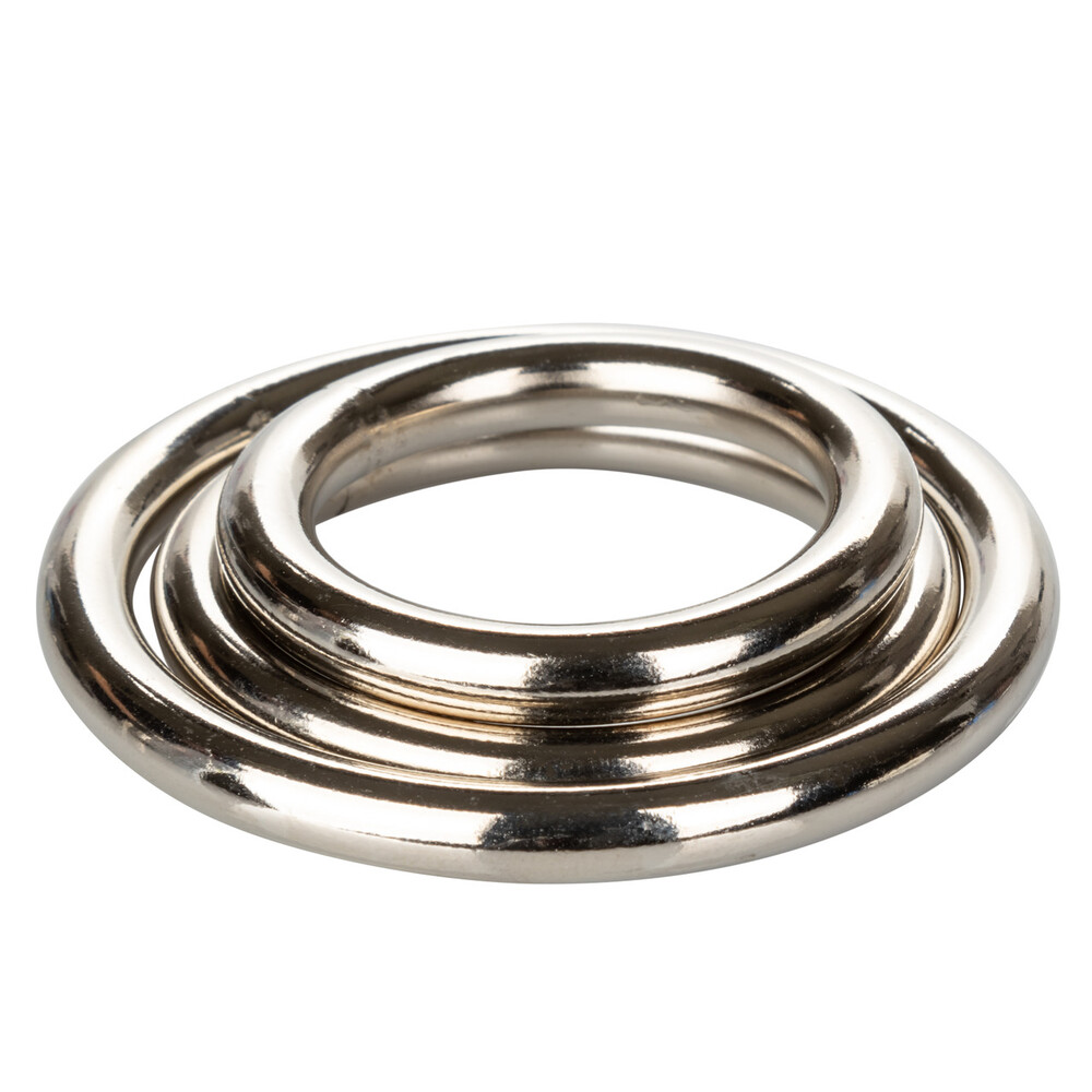 3 Piece Silver Ring Set - Image 3