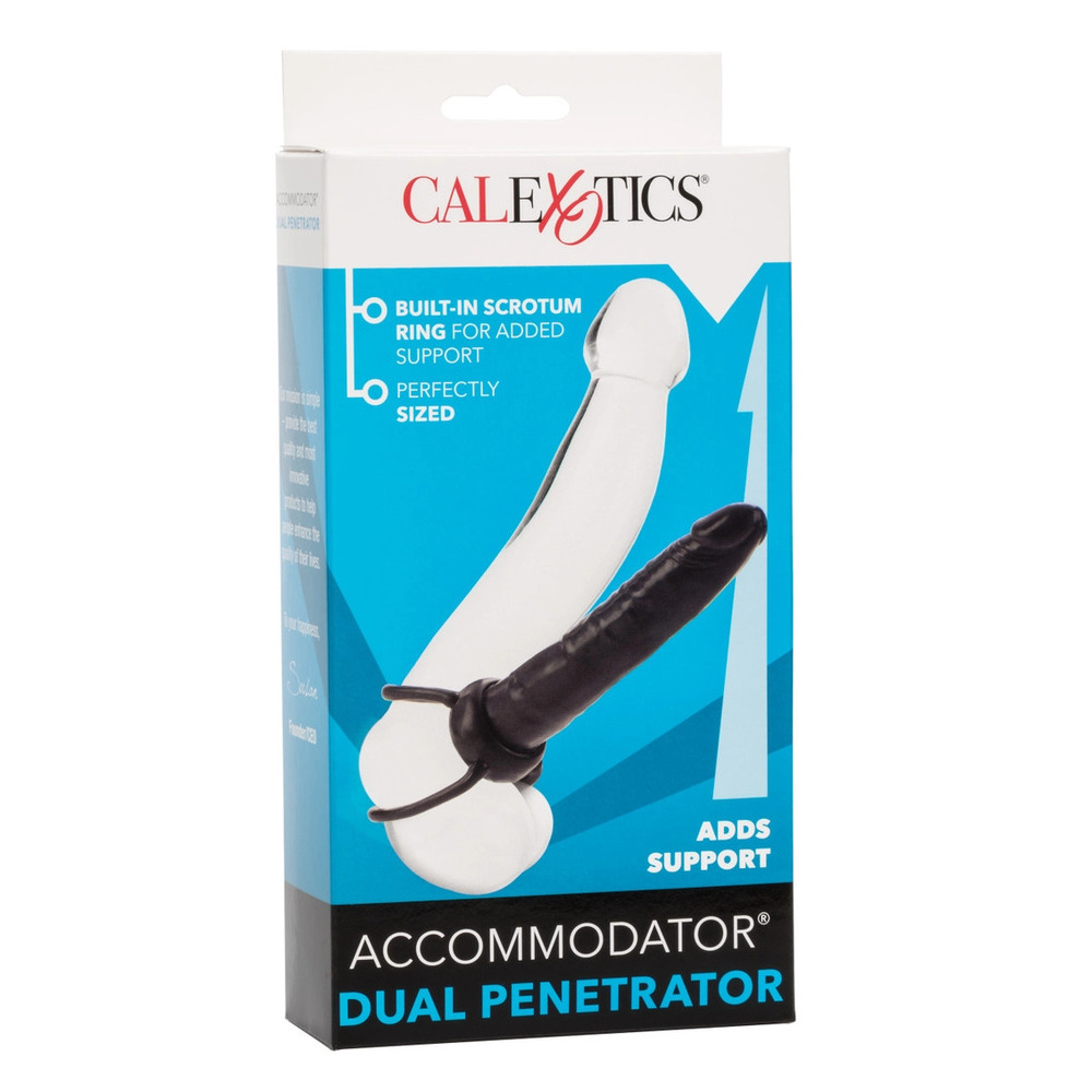 Accommodator Dual Penetrator Black Dildo - Image 4