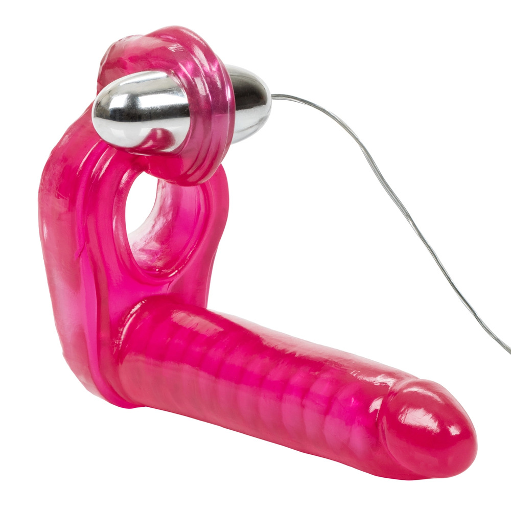 Ultimate Triple Stimulator Vibrating Cock Ring With Dong - Image 3